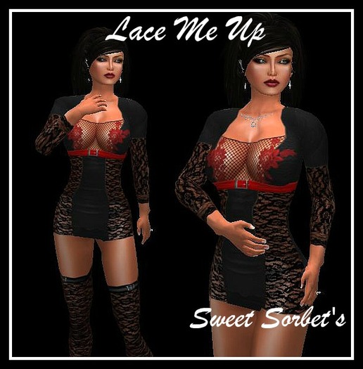 Sweet Sorbet's Lace Me Up - Red