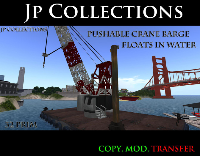Boxed FLAT Crane Barge V2
