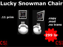 Lucky Snowman Chair (box)