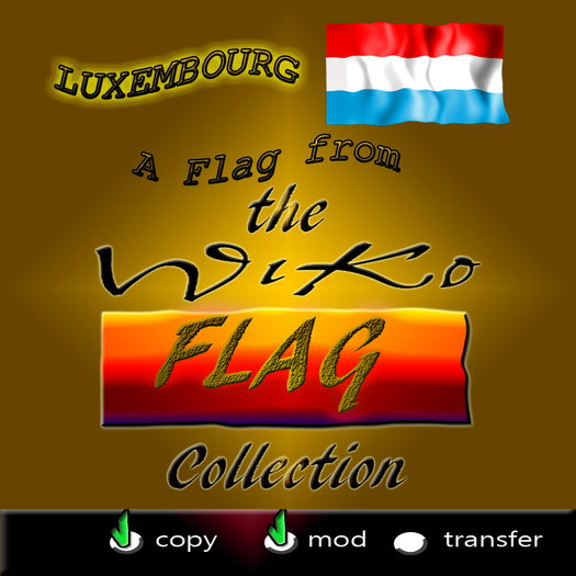 WIKO * FLAG LUXEMBOURG  - Full ANIMATED 