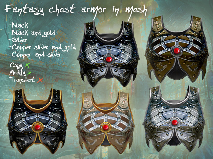 Fantasy chest armor