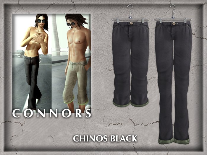 *Connors* CHINOS BLACK