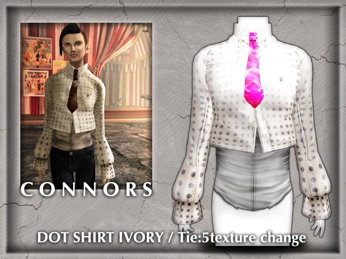 *Connors* DOT SHIRT IVORY