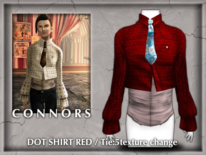*Connors* DOT SHIRT RED