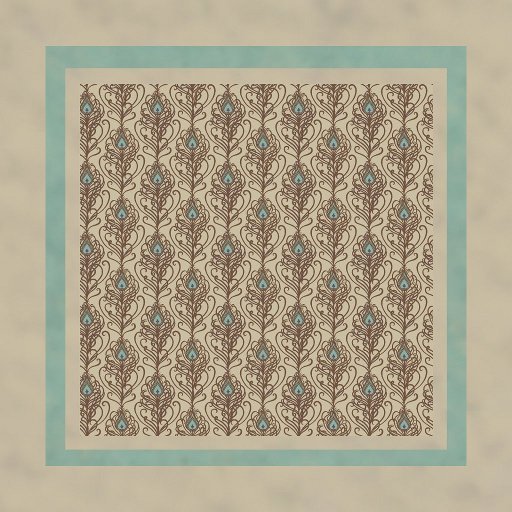 NOLA Ivory Peacock Feather Rug 2