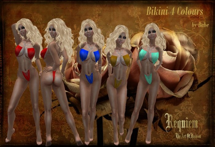 Beachwear - Bikini 4 Colours - by Babe