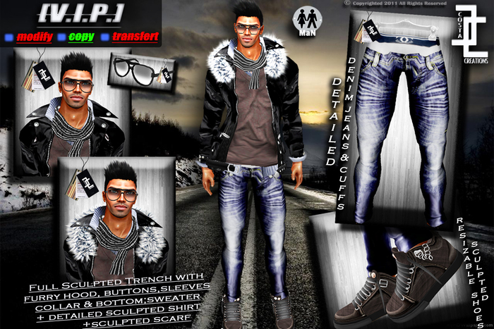 Second Life Marketplace - [CC] V.I.P. - [Male Casual Wear] ★★FALL ...