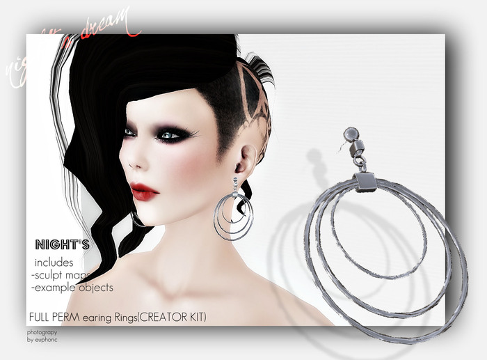 night's FULL PERM earrings Rings(CREATOR KIT))