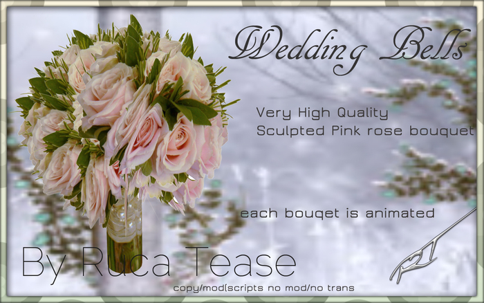 wedding bells pink rose bouquet