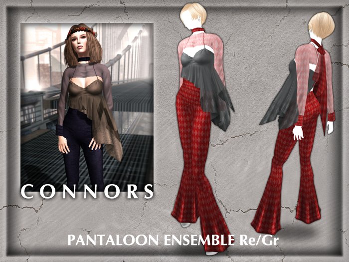 *Connors* PANTALOON ENSEMBLE Re/Gr