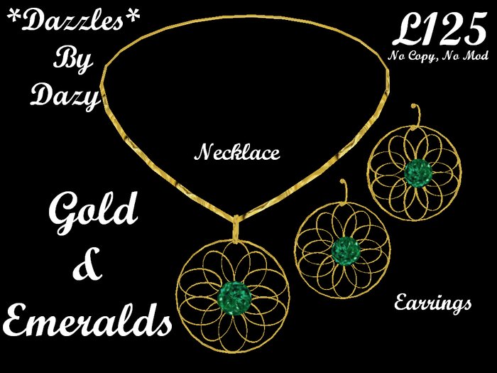 Gold Loopy Emerald Box