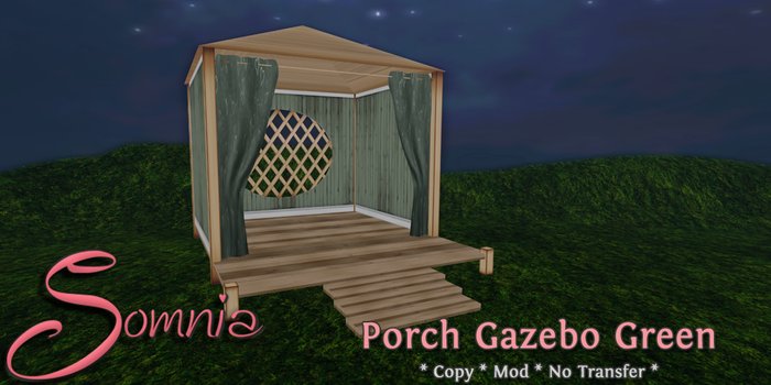 .: Somnia :. Porch Gazebo {Green} {Boxed}