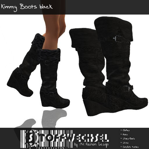 [Stoffwechsel] Kimmy Boots black *Promo*