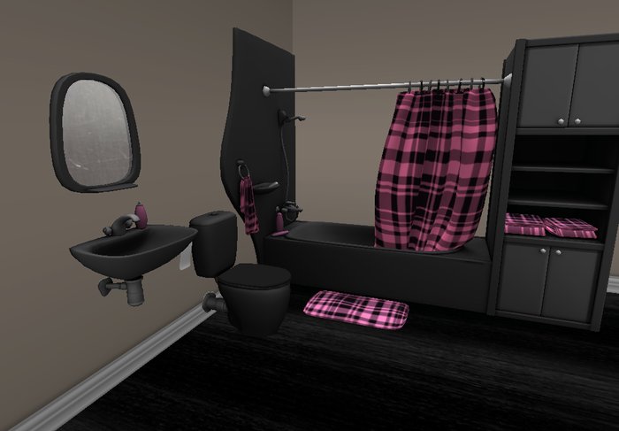 Pink StripesBathroom :)