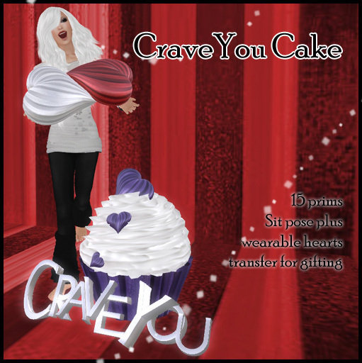 Valentine CraveYou Cake Cupcake