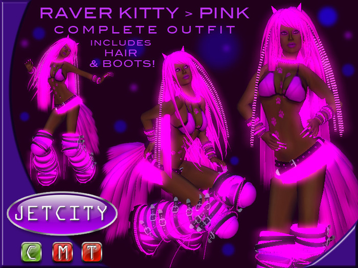 JETCITY - Raver Kitty > PINK
