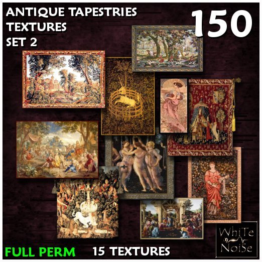 Antique Tapestries Textures Set 2 Boxed