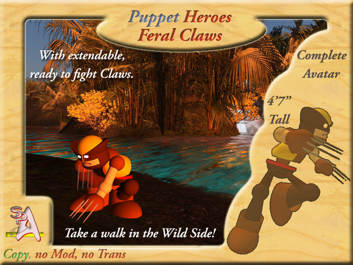 Puppet Heroes - Feral Claws Boxed