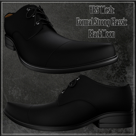 VBS`Mesh / [7even]: Formal Strong Classic: Black Moon Shoes ( Men's Boots )