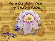 Floral Rug~Mauve Orchid Box