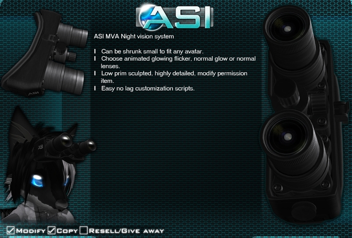 !ASI NVA  (Night Vision Aid Goggles)