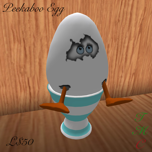 Peekaboo Egg in Egg Cup