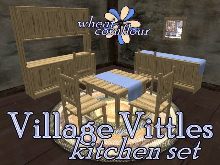 Village Vittles Kitchen Set 'Wheat'