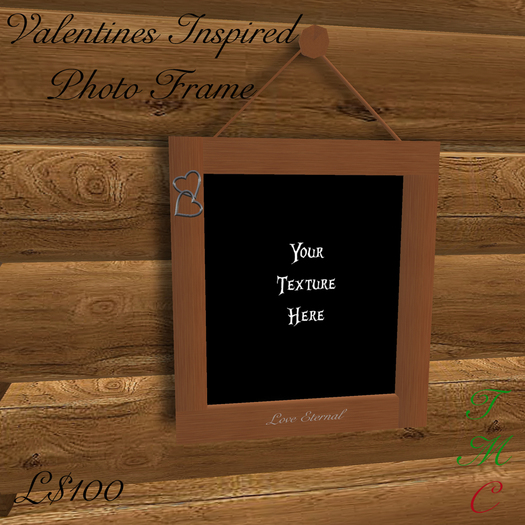 Valentines Inspired Scripted Photo Frame