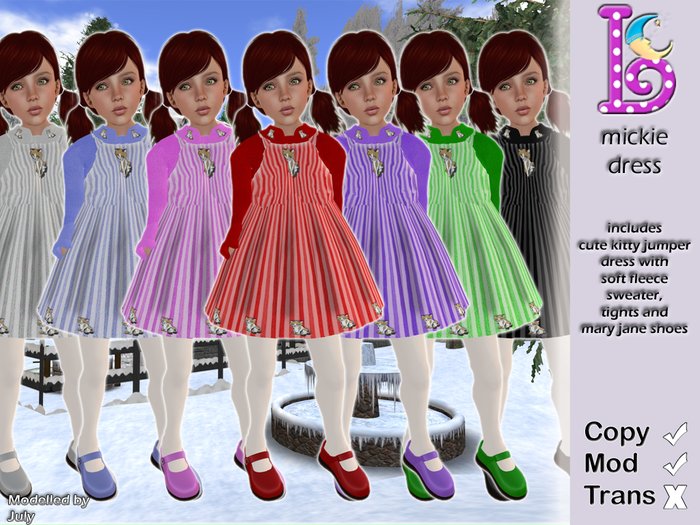 *Lullabies* Mickie Dress [Blue]
