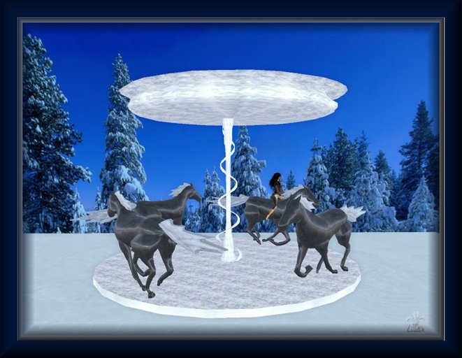 Lilian's Ice Carousel with horses