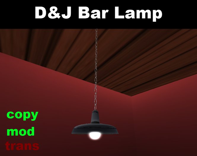 D&J Bar Lamp (boxed)