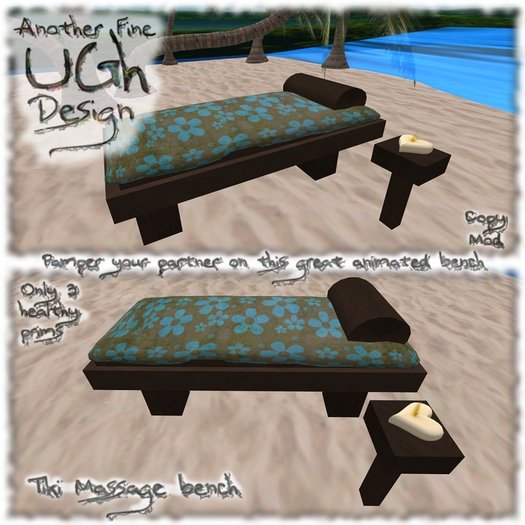 UGh_Tiki Massage Bench