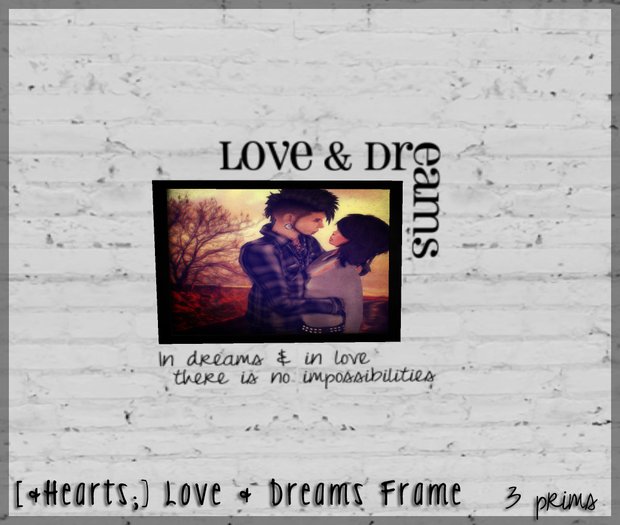 [&Hearts]Love & Dreams Frame