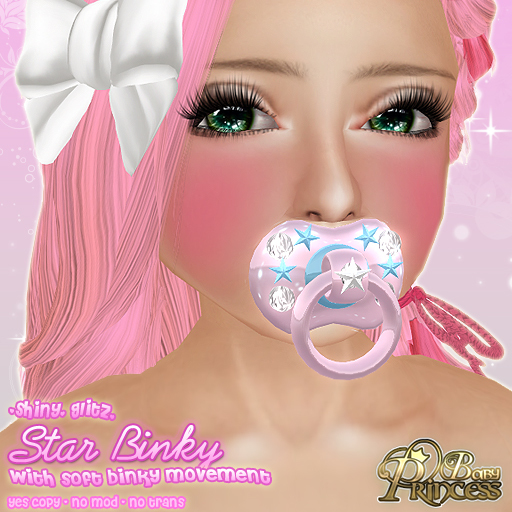 :*BABY*: STAR BINKY { pink blue } :*PRINCESS*: