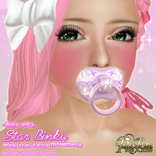 :*BABY*: STAR BINKY { pink purple } :*PRINCESS*: