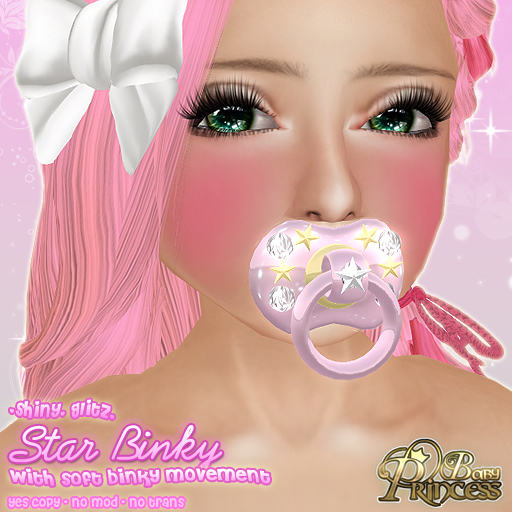 :*BABY*: STAR BINKY { pink yellow } :*PRINCESS*: