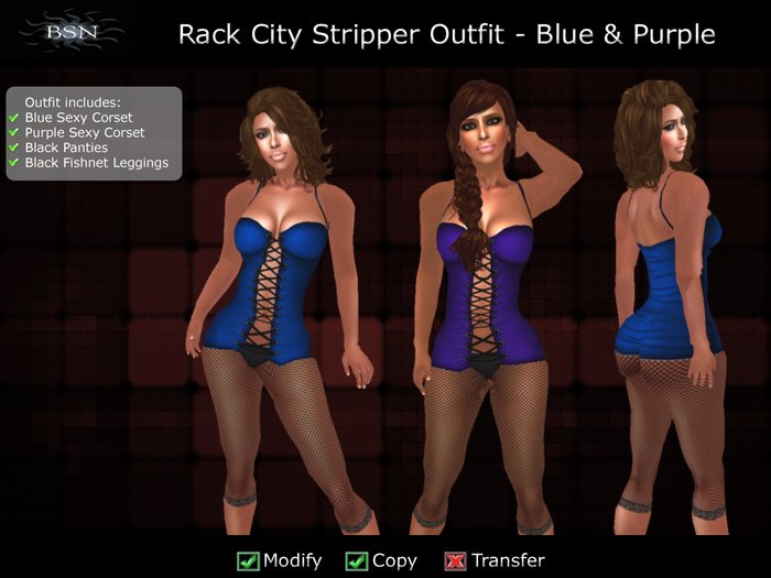BSN Rack City Outfit - Blue & Purple