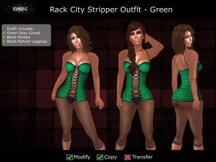 BSN Rack City Outfit - Green *PROMO*