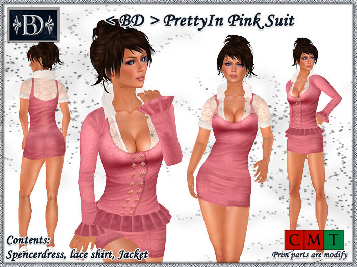 < BD > PrettyIn Pink Suit