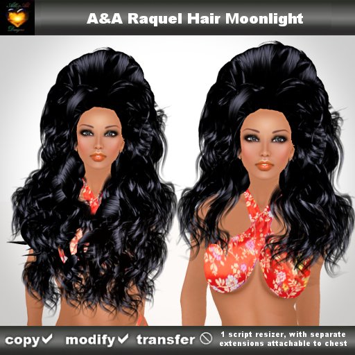 A&A Raquel Hair Moonlight (Special Color). Long wavy high volume 70s style