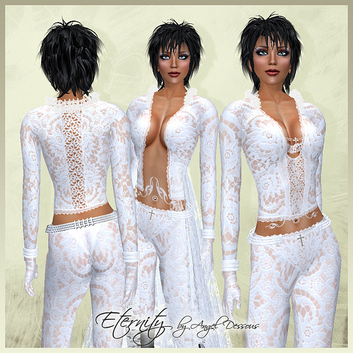 Eternity, white by Angel Dessous