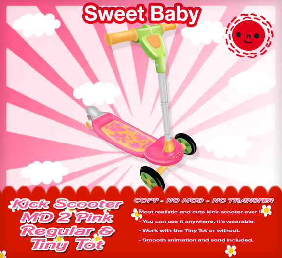 Sweet Baby - Kick Scooter MD 2 - Pink