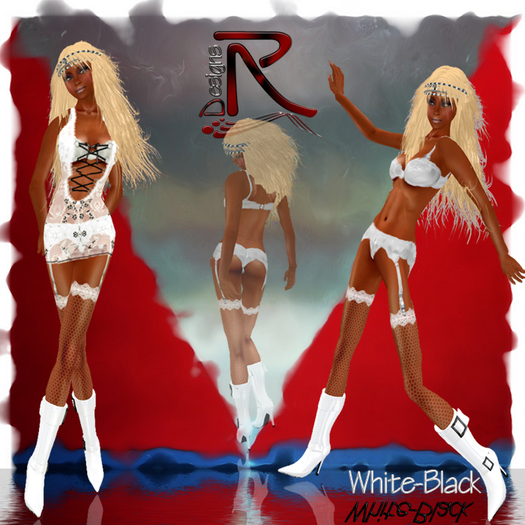 White-Black - Ronjas RDesignS Collection by Ronja Pera ( Retail BoX)
