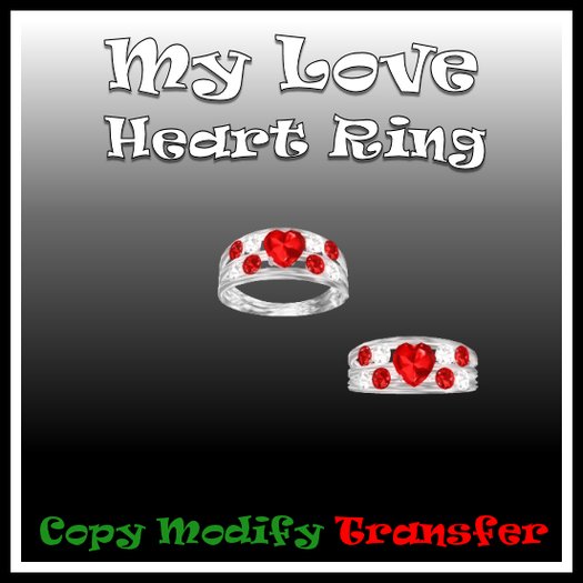 *TLD* My Love Heart Ring(No trans) (boxed)