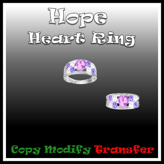 *TLD* Hope Heart Ring(No Trans) (boxed)