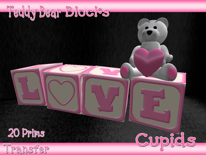 Love Bear with Blocks