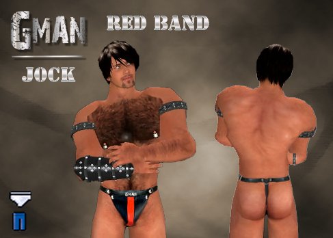 GMan Leather - Red Band Jock