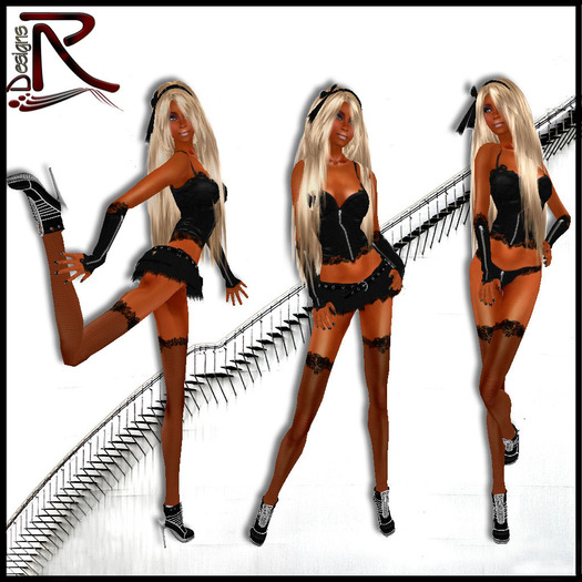 Lucie black with Ankle Boots - Ronjas RDesignS Collection by Ronja Pera (Retail Box) 