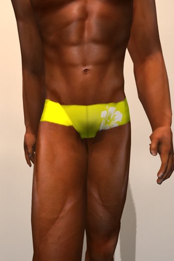 ASKA Swimwear Hibiscus  Yellow