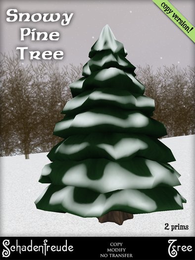 Schadenfreude Snowy Pine (2 prims) 